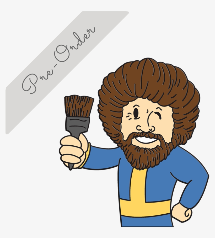 Bob Ross X Vault Boy - Vault Boy Bob Ross, transparent png download