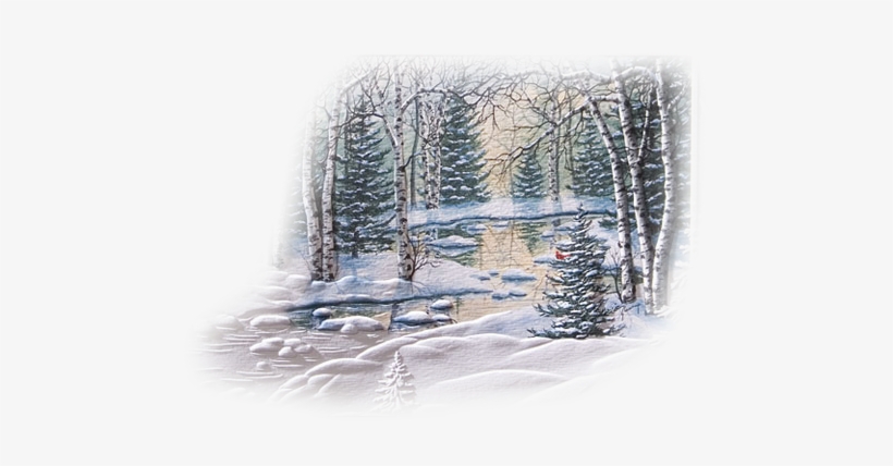 1358106492 - Tube De Paysage D Hiver, transparent png download