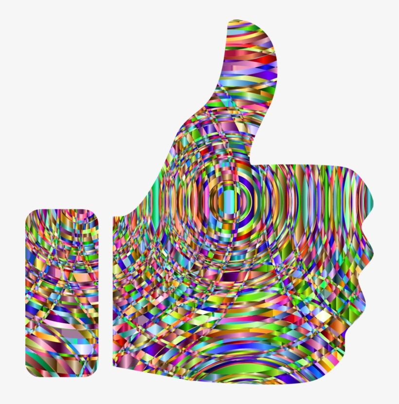 Thumb Signal Computer Icons Gesture Hand - Colorful Thumbs Up Emoji, transparent png download