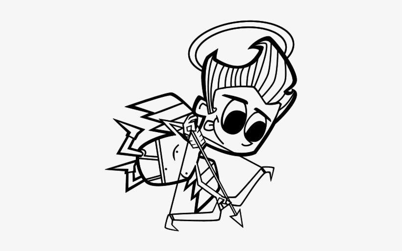 Dibujo De Cupido Con Flecha Para Colorear - Drawing, transparent png download