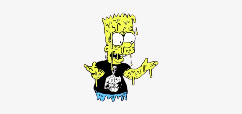 Simpson Grime - Grime Art Bart Simpson, transparent png download