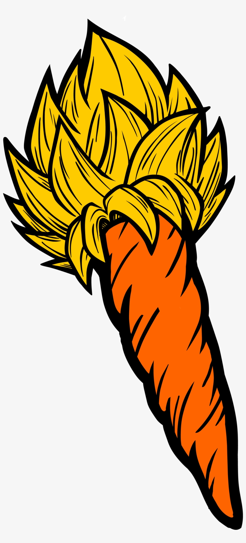 Ka-carrot Pin - Thumbnail - Carrot Goku, transparent png download