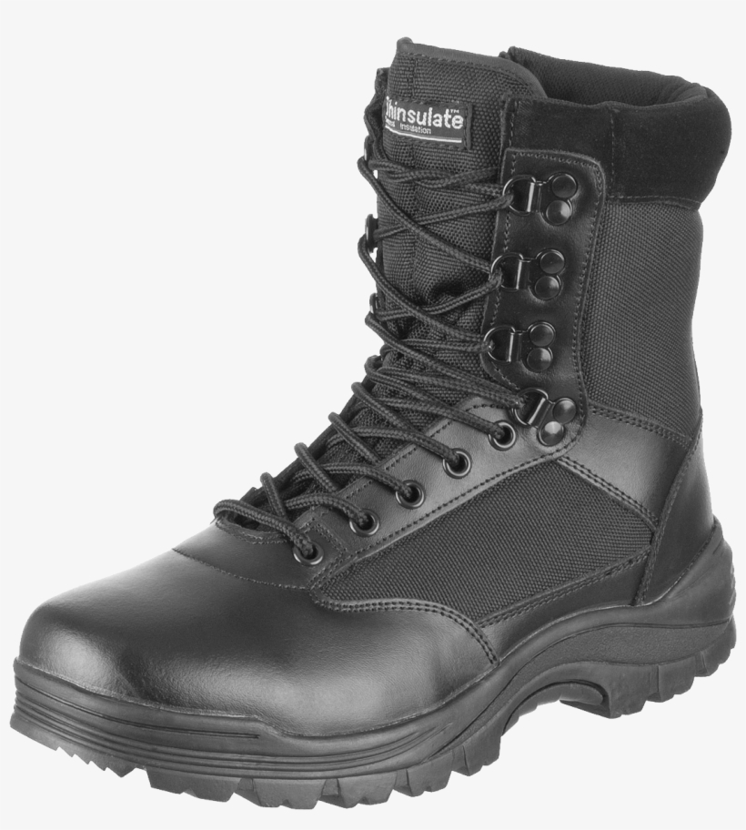 Combat Boots Png Image - Tactical Side Zip Security Police Combat Boots Army, transparent png download