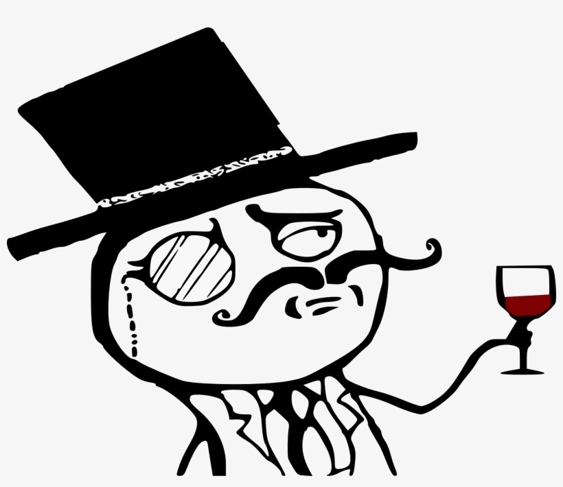 Monocle Gentleman Wine Glass Topper - Gentleman Monocle, transparent png download