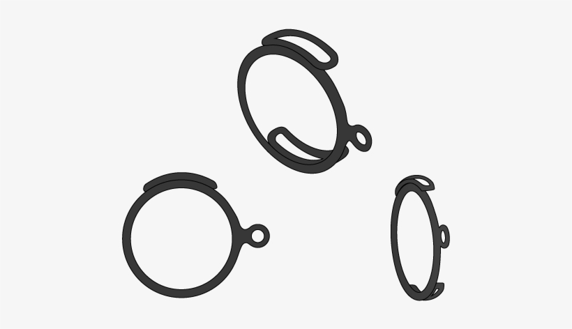 3 Views Of A Monocle - Costume, transparent png download