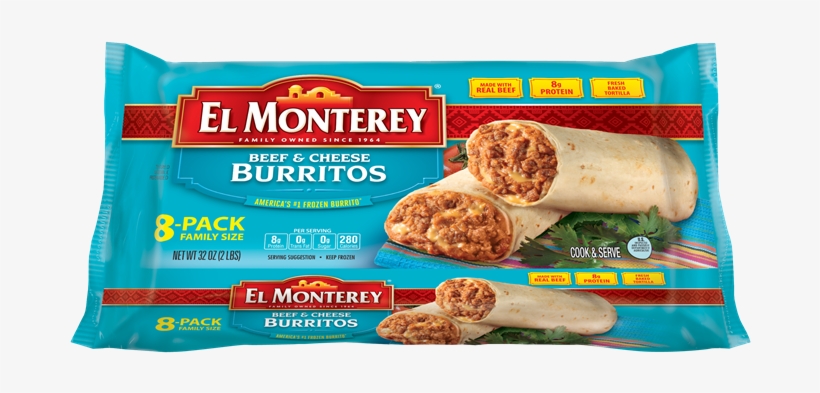 Click To Zoom - El Monterey Bean And Beef Burritos, transparent png download