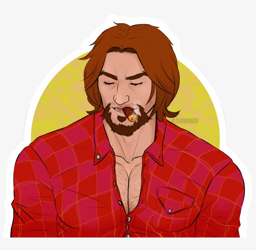 Image Of Mccree Diecut Stickers - Sticker, transparent png download