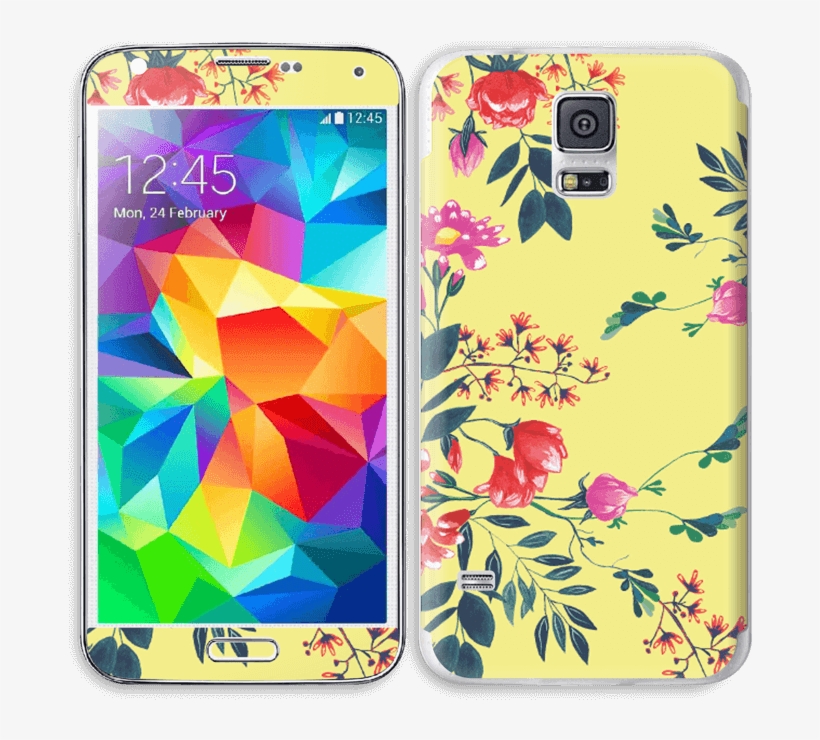 Yellow Spring Flowers - Samsung Sm G900i Galaxy S5, transparent png download