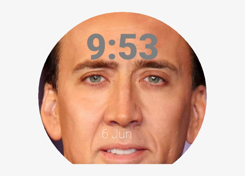 Cage 360 Watch Face Preview, transparent png download