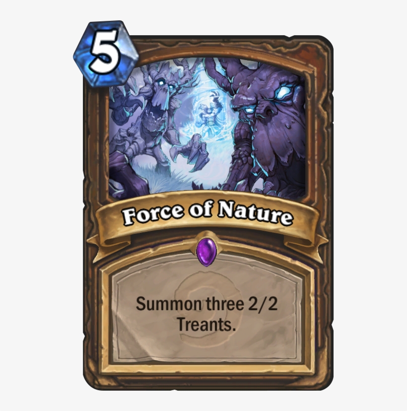 Force Of Nature Card - Hearthstone Myra's Unstable Element, transparent png download