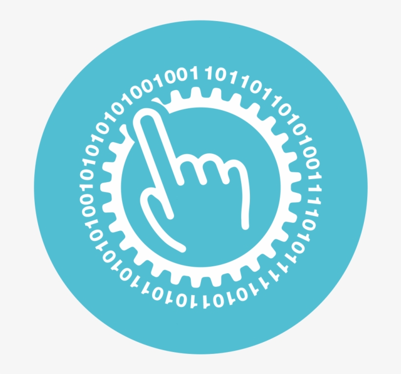 A Light Blue Circle With A Finger Pointing At Numbers - Vector Graphics, transparent png download