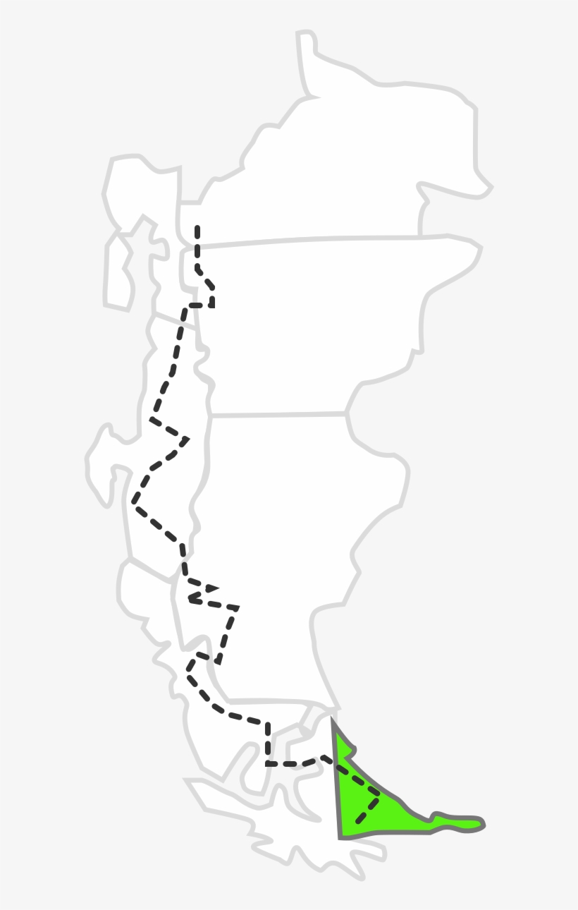 Region Map Tierra Del Fuego - Aysén Region, transparent png download