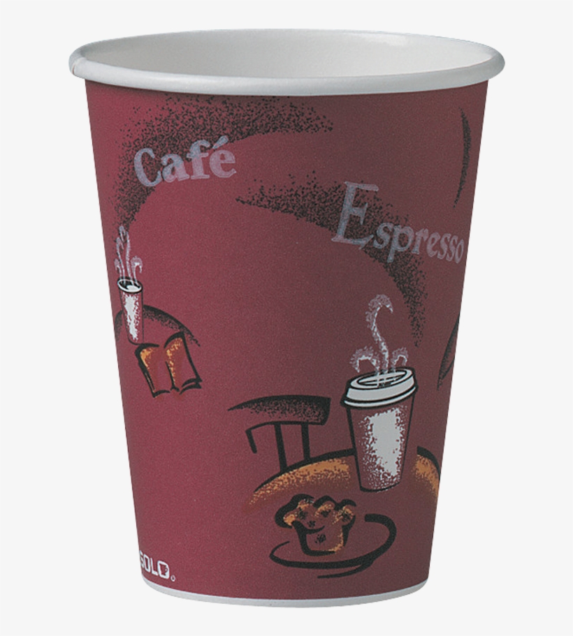 Solo® Bistro® Poly Hot Cups - Solo Cup Company 412sin Bistro Design Hot Drink Cups-, transparent png download