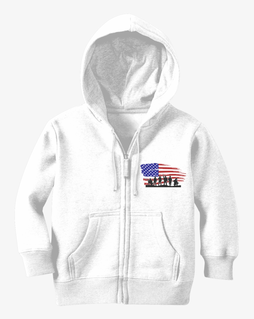 Load Image Into Gallery Viewer, Torn Flag Soldiers - Hoodie, transparent png download