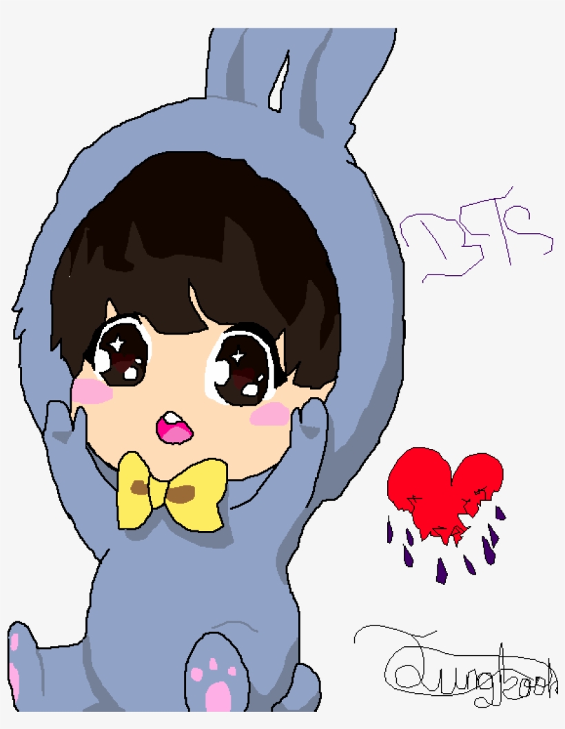Jungkook Traced - Cartoon, transparent png download
