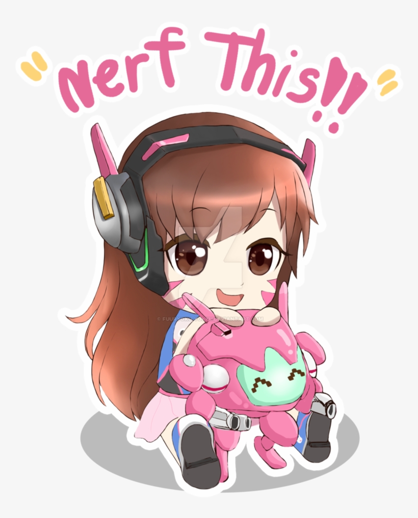 Va From Overwatch By Fuuryoku-yokku - D Va Overwatch Chibi, transparent png download