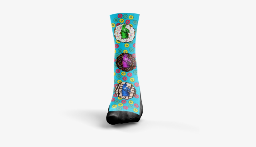 Custom Donut Llama Battle Royale Socks - Sock, transparent png download