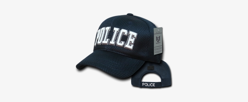 Police Department Cap Air Mesh Structured - Full Air Mesh Public Safety Cap With 3d Embroidery, transparent png download