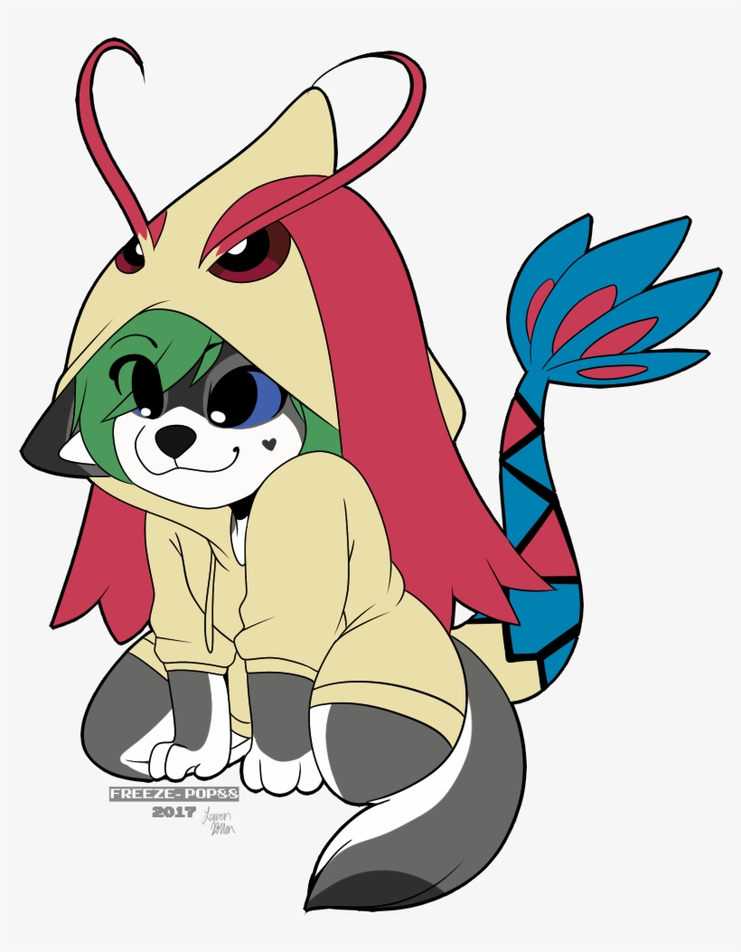 [ych Commission] Droop Milotic Hoodie - Cartoon, transparent png download