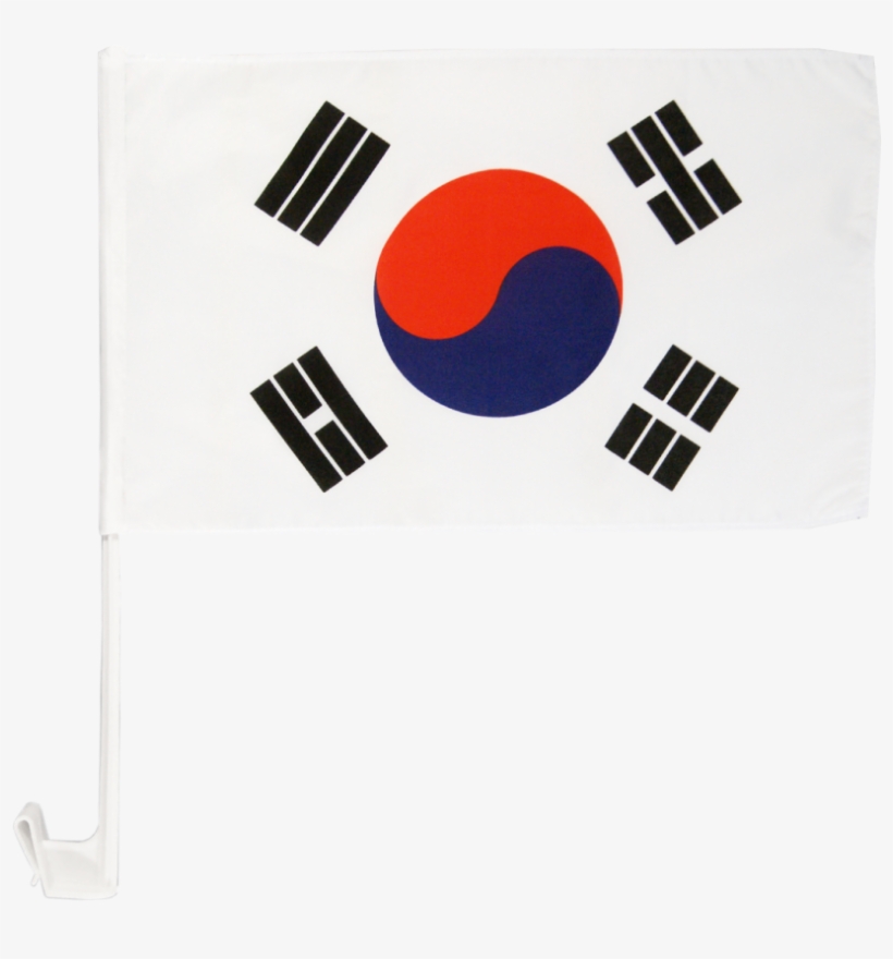 South Korea Car Flag - Small South Korea Flag - 12x18", transparent png download