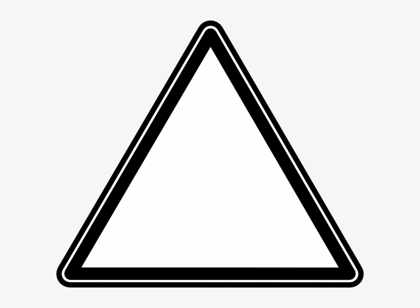 Triangle Clipart Black And White, transparent png download