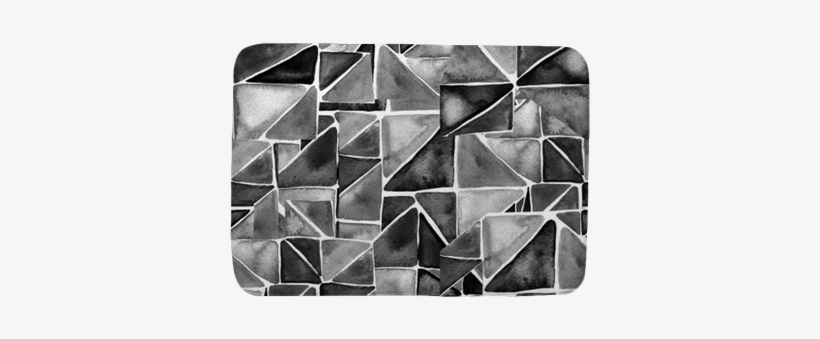 Watercolor Triangles Seamless Pattern - Triangle, transparent png download
