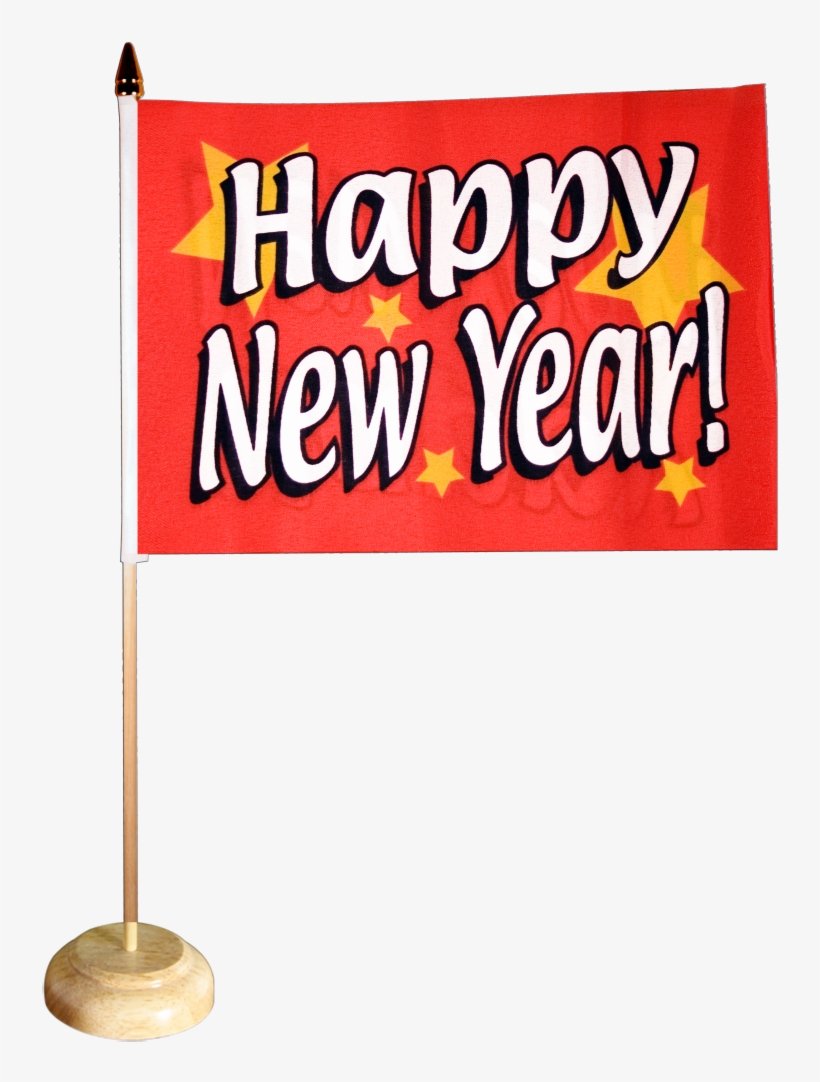 Happy New Year Table Flag - Happy New Year Bunting Flags 19 Ft 5 9 M By Digni, transparent png download