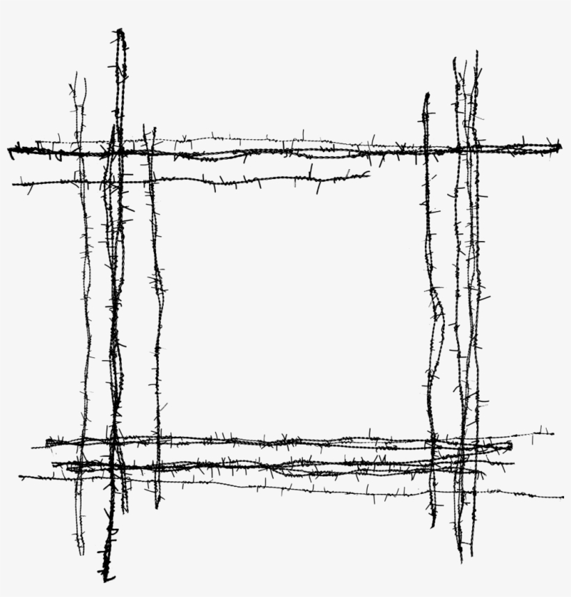 8 Barbed Wire Frame - Portable Network Graphics, transparent png download