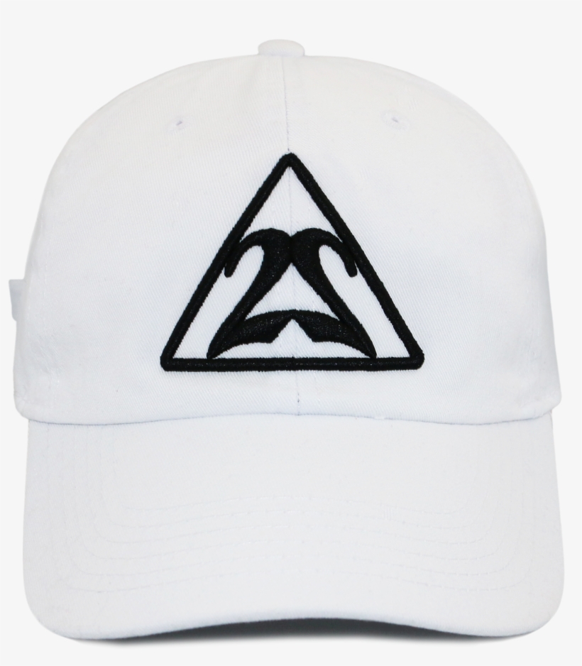 White Triangle With Black Outline Dad Hat - Baseball Cap, transparent png download