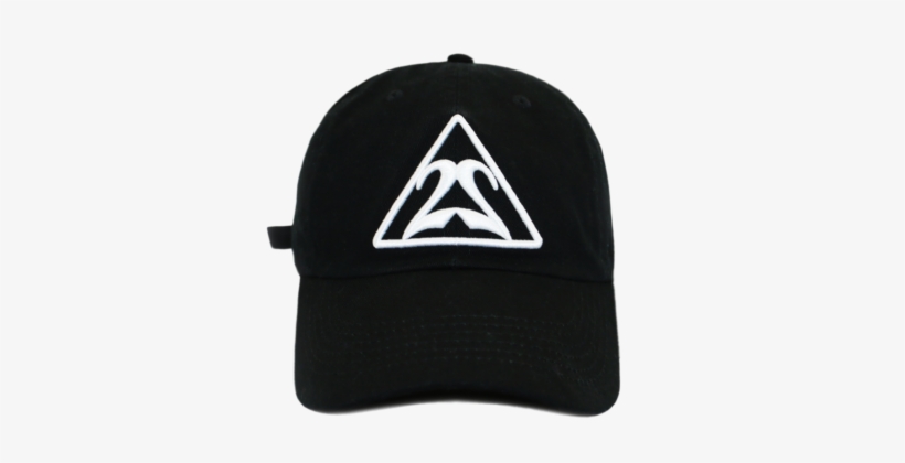 Black Triangle With White Outline Dad Hat - Hat, transparent png download