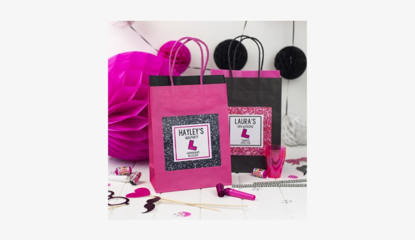 *new* Glitter Effect Hen Party Gift Bag -filled - Bachelorette Party, transparent png download