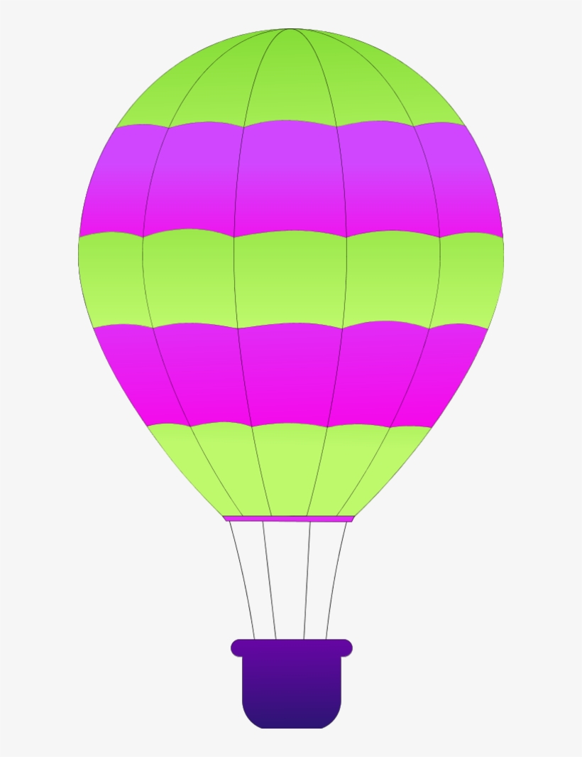 Hot Air Balloon Clipart Purple, transparent png download