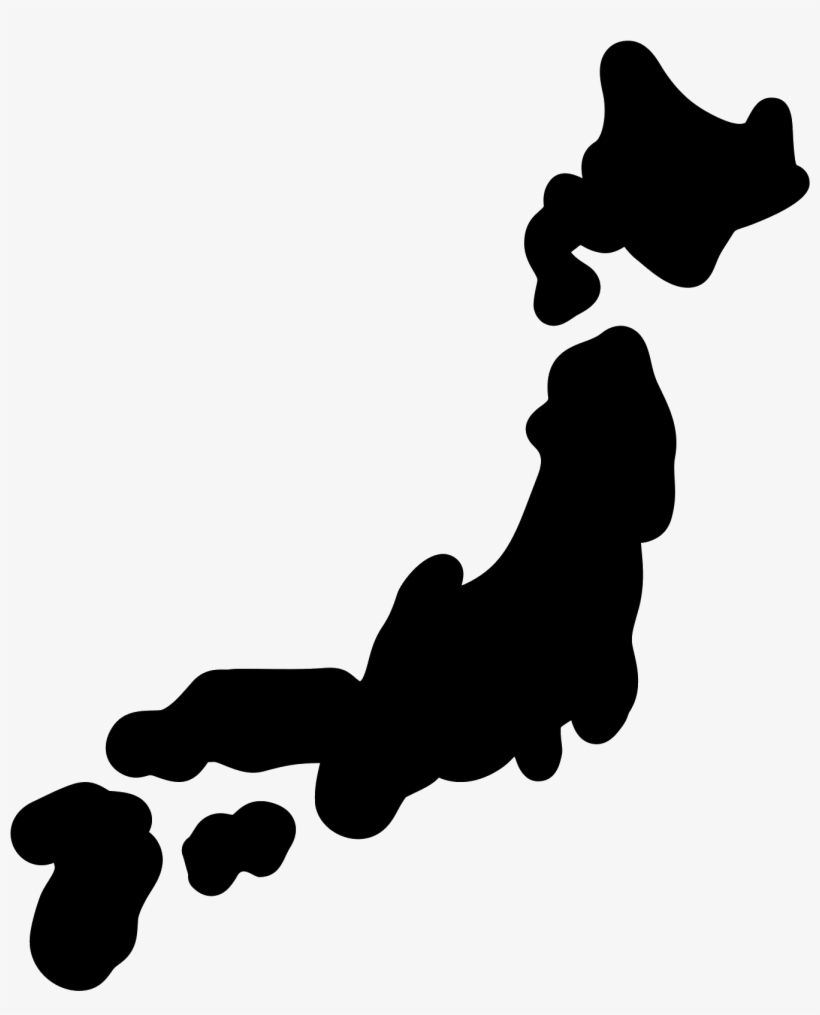 Picture Royalty Free Library Map Silhouette At Getdrawings - Japan Png, transparent png download