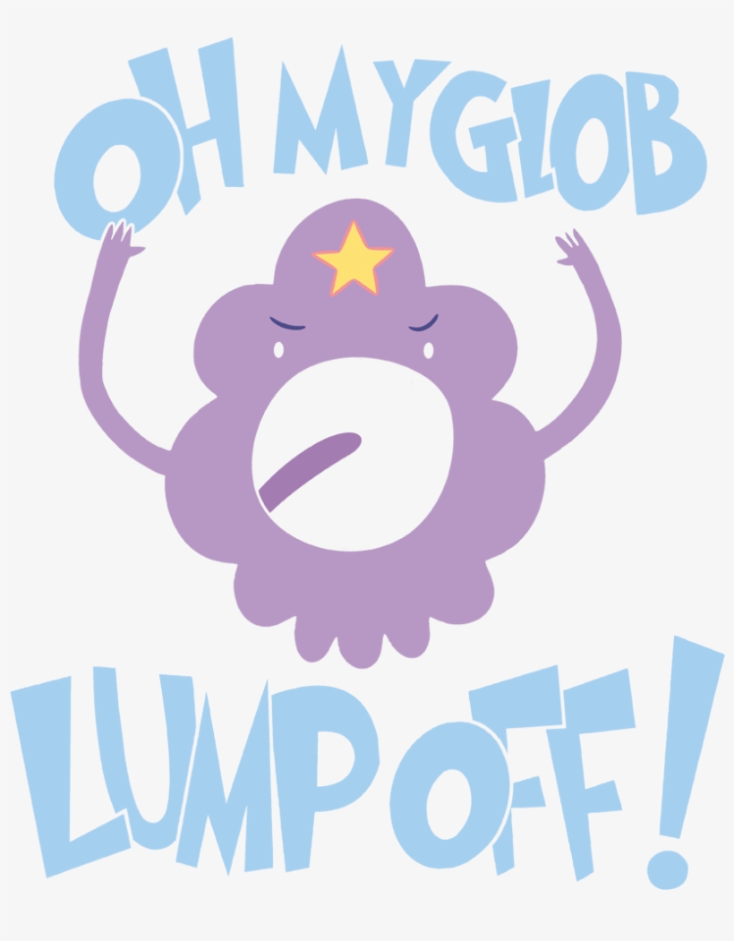 Adventure Time Lump Off Men's Ringer T-shirt - Poster, transparent png download