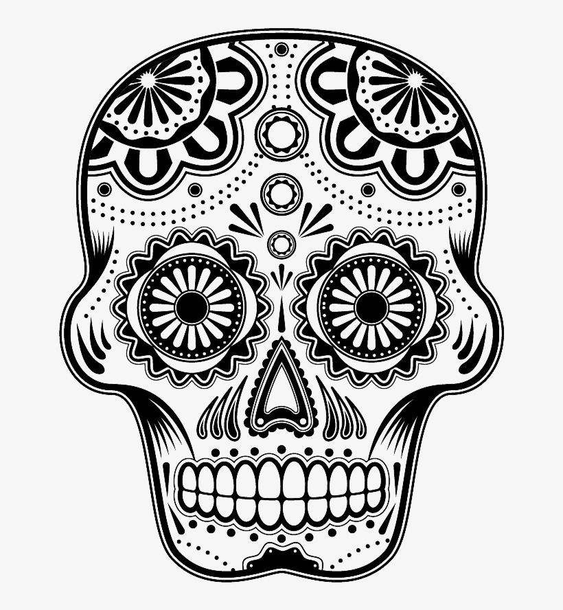 Day Of The Dead Skull Png, transparent png download