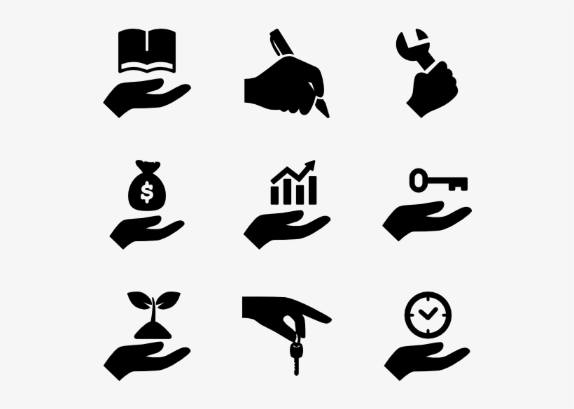 Hands Holding Up - Hand Icon, transparent png download