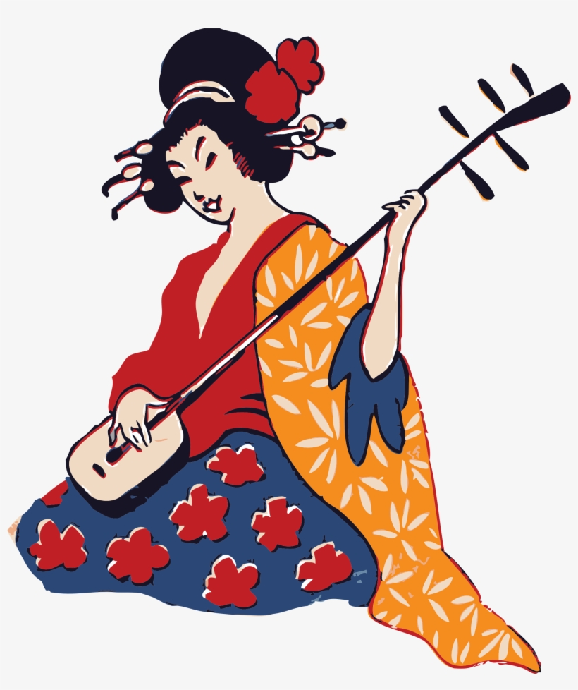 Image Transparent Library Playing Shamisen Big Image - Japan Clipart, transparent png download