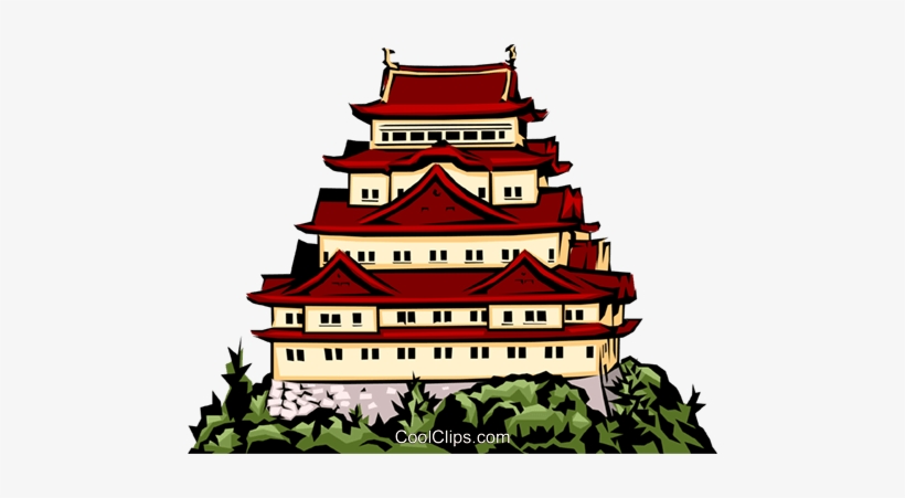 Japanese Temple Royalty Free Vector Clip Art Illustration - Japanese Temple No Background, transparent png download