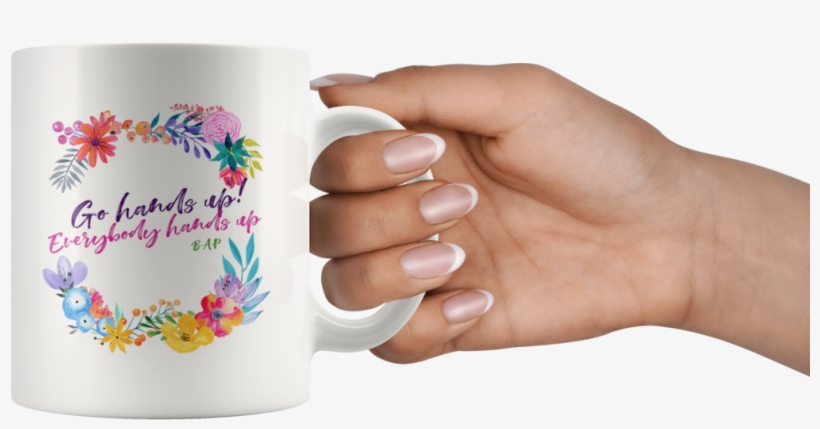 P "hands Up" Drinkware - Mug, transparent png download