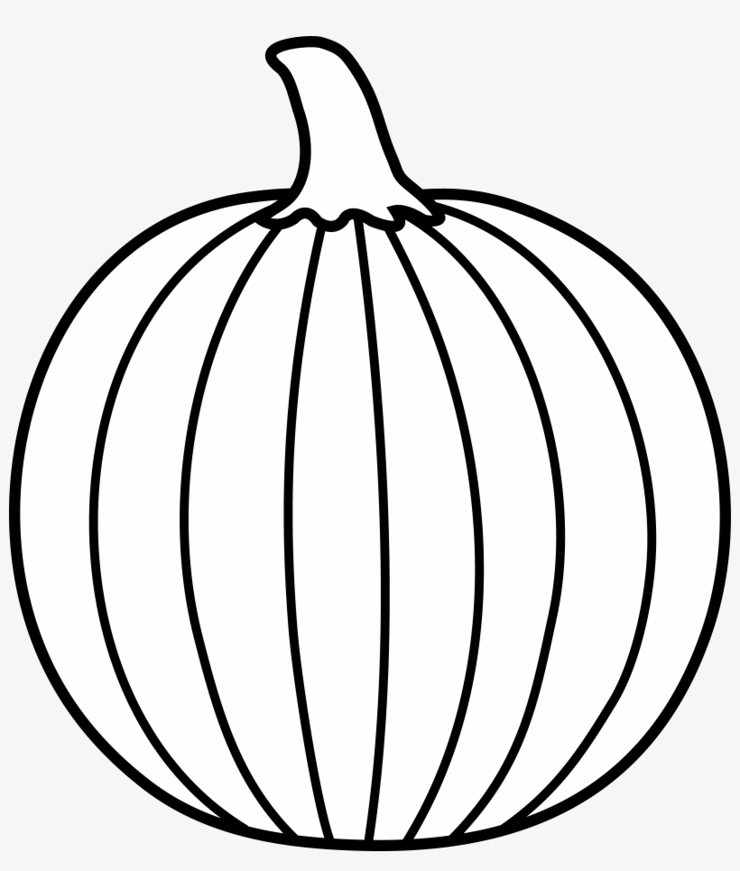 Download - Pumpkin Clipart Black And White, transparent png download