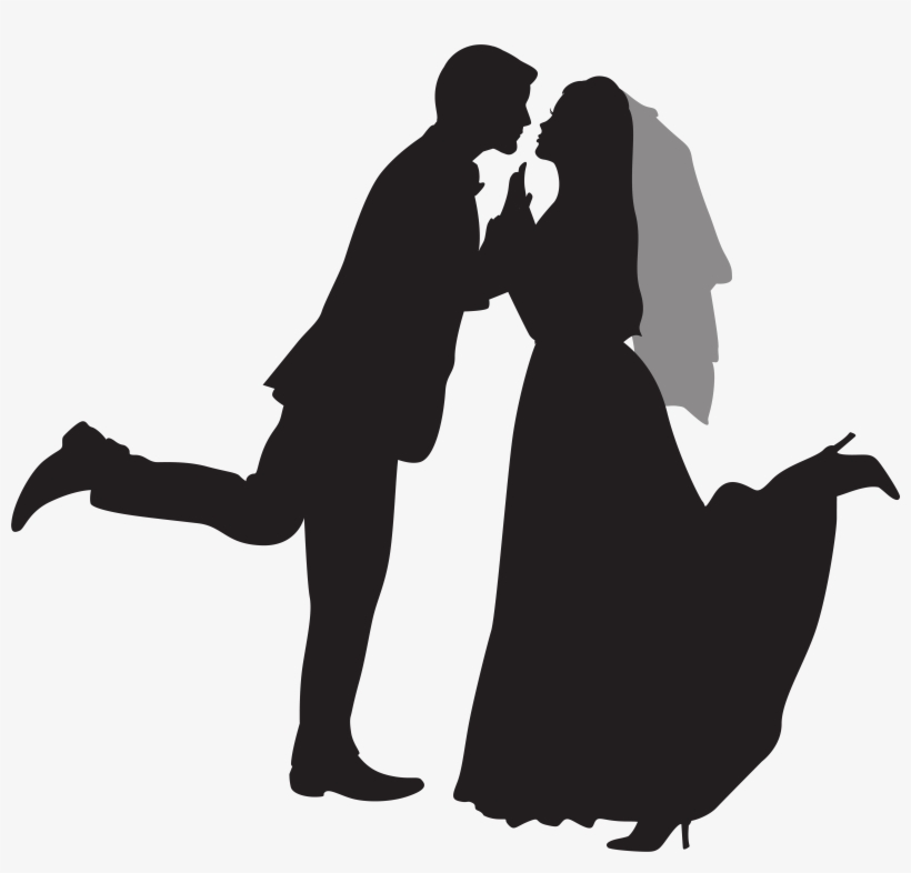 Silhouette Wedding Png Clip Art Gallery Yopriceville, transparent png download