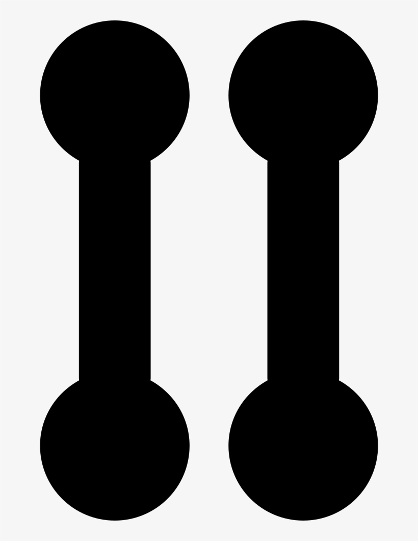 Dumbbells Couple Silhouette - Graphics, transparent png download