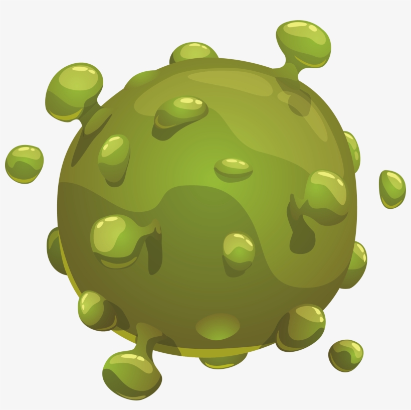 Microorganism Bacteria - Green Bacteria Clipart Png, transparent png download