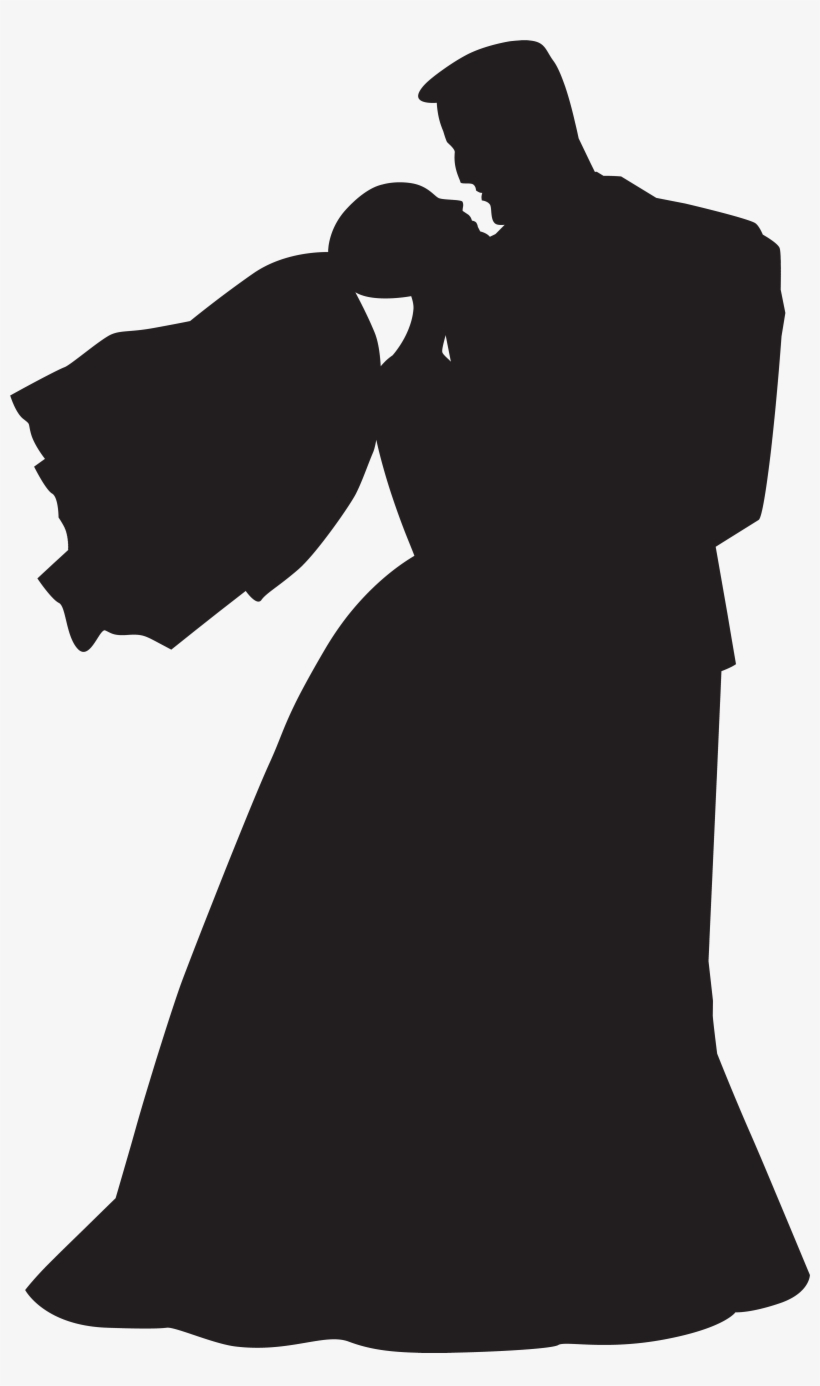 Wedding Couple Silhouette Transparent, transparent png download