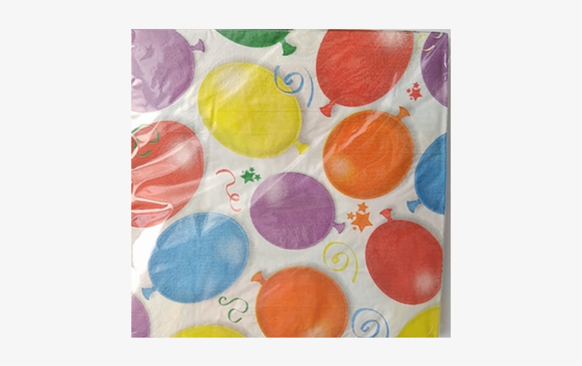 Balloon Paper Napkins 16's - Gemma Party Balloons 16 Napkins, transparent png download