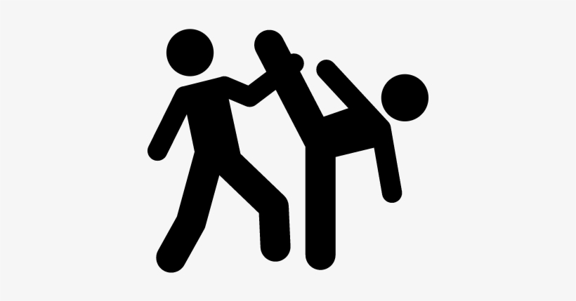 Taekwondo Couple Silhouettes Vector - Taekwondo Icon, transparent png download