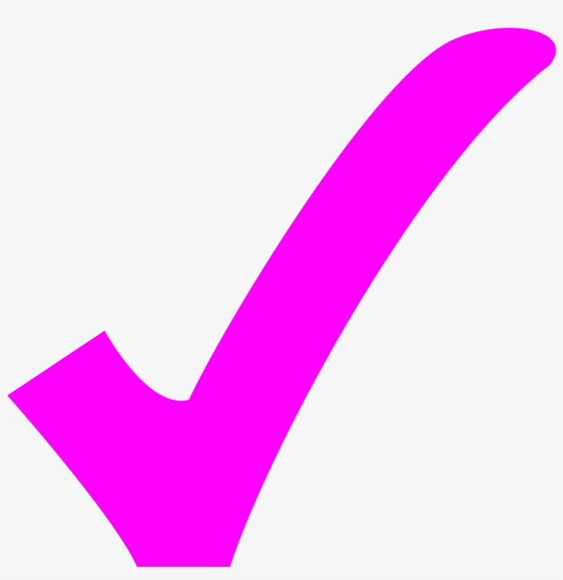 Green Check - Pink Tick, transparent png download