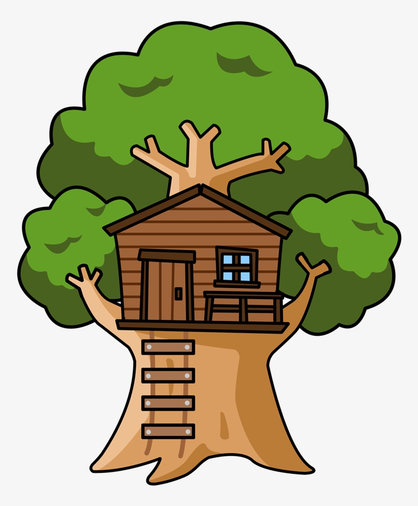 House And Tree Clipart Clipartsgram, transparent png download