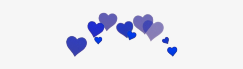 Tumblr Hearts Crownheart Bluehearts Tumblrhearts Girl - Heart Crown Png Blue, transparent png download