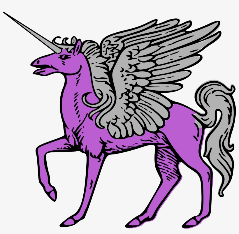 Unicorn Clipart Illustration - Pegacorn Clip Art, transparent png download